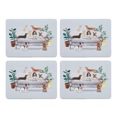 Korkové prestieranie 4 ks 21.5x29 cm Curious Dogs - Cooksmart ®