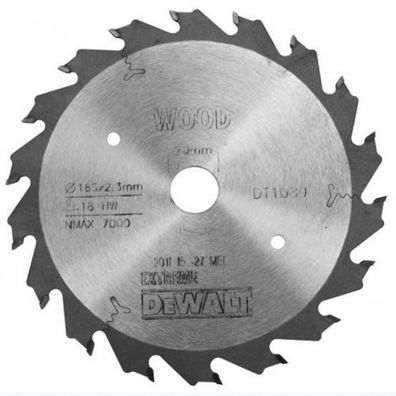 Pilový kotúč pre ponorné píly 165x20mm 18z DeWALT DT1089