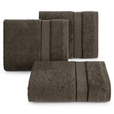 BAVLNENÝ UTERÁK LIANA SADA 6KS 50X90 CM TMAVOHNEDÁ