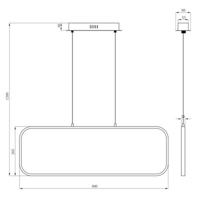Globo 67262H - LED Luster na lanku SILLA LED/24W/230V