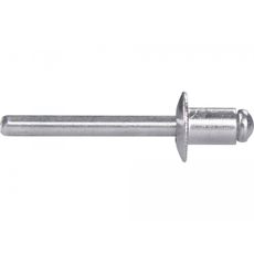Sada hliníkových nitov 250ks, O 6,4x8mm s plochou hlavou