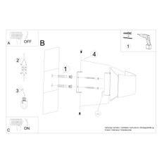 Sollux SL.1188 - Nástenné svietidlo TONI 1xG9/8W/230V biela