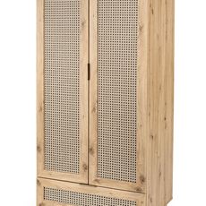 HALMAR Šatní skříň Borneo K 80 cm dub artisan/černá