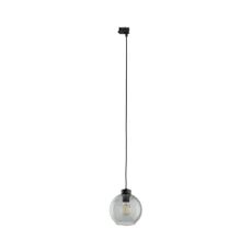 Luster na lanku do 3-fáz. lišto. systému CUBUS 1xE27/15W/230V čierna/dymová čierna