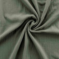 Kaki predĺžené mušelínové obliečky na dvojlôžko 220x240 cm Angelia – douceur d'intérieur