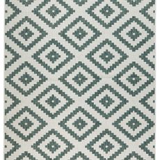 NORTHRUGS - Hanse Home koberce Kusový koberec Twin-Wendeteppiche 103131 grün creme – na von aj na doma - 80x150 cm