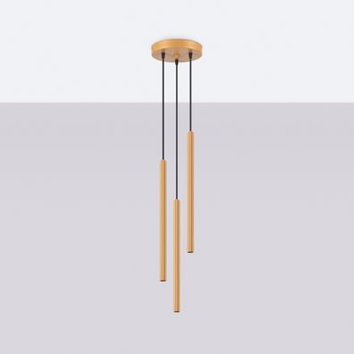 Sollux SL.1342 - Luster na lanku ARCHE 3xG9/8W/230V zlatá