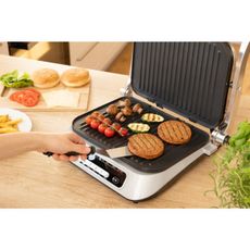 Sencor kontaktný gril 2100W/230V matný chróm