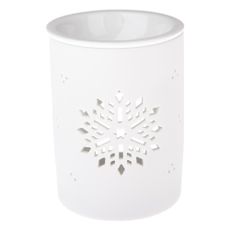 Biela porcelánová aromalampa Dakls, výška 12,2 cm