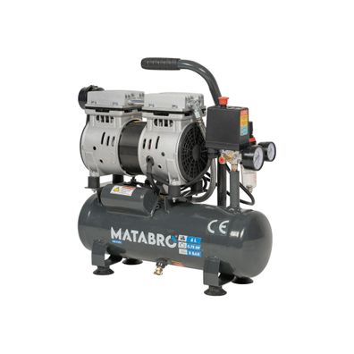 AKČNÝ SET SETMB-K201, Bezolejový kompresor 6l, 230V, 2 piesty s príslušenstvom | 550W | Matabro