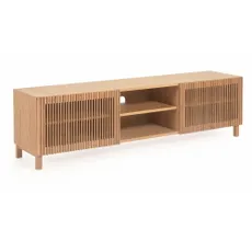 TV stolík v dekore duba v prírodnej farbe 180x50 cm Beyla – Kave Home
