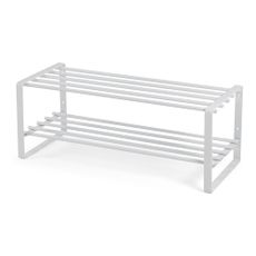 Biely kovový stojan na topánky Rex – Spinder Design