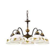 Kolarz 731.85.122 - Luster na reťazi NONNA 5xE27/75W/230V víno