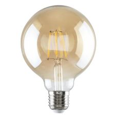 Rabalux Dekoratívna LED filament žiarovka, jantárová, E27, G95, 5,4W, 510lm, 2700K, 20000h.