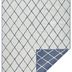 NORTHRUGS - Hanse Home koberce Kusový koberec Twin-Wendeteppiche 103119 blau creme – na von aj na doma - 120x170 cm