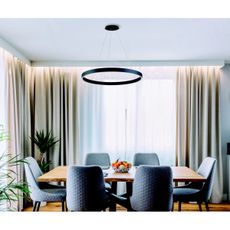 Azzardo AZ5050 - LED Stmievateľný luster na lanku MARCO LED/80W/230V čierna + DO