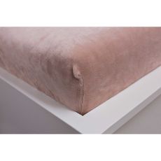 Hnedá napínacia mikroplyšová plachta 90x200 cm – Jerry Fabrics