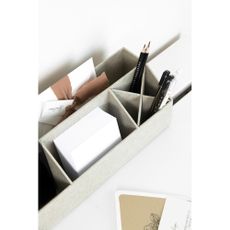Kartónový organizér na písacie potreby Elisa Canvas Paper Laminate – Bigso