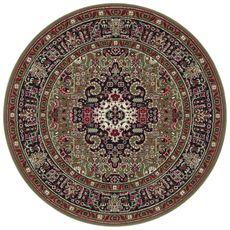 Nouristan Kruhový koberec Mirkan 104097 Green - 160x160 (priemer) kruh cm