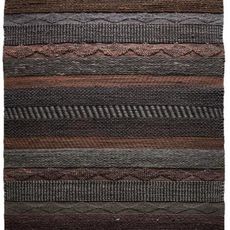 Diamond Carpets koberce Ručne viazaný kusový koberec Black Melange DE 2006 Multi Colour - 80x150 cm