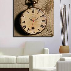 Wallity Dekoratívne nástenné hodiny Clocko hnedé
