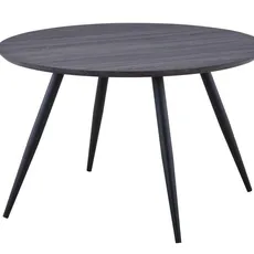 Carryhome JEDÁLENSKÝ STÔL, čierna, farba vlašského orecha, 120/75/120 cm