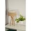 Duolla - Stolná lampa YUTE BOHO 1xE27/15W/230V pr. 25 cm hnedá/krémová