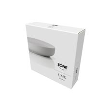 Svetlosivý kúpeľňová miska na mydlo z kameniny Zone Soft Grey