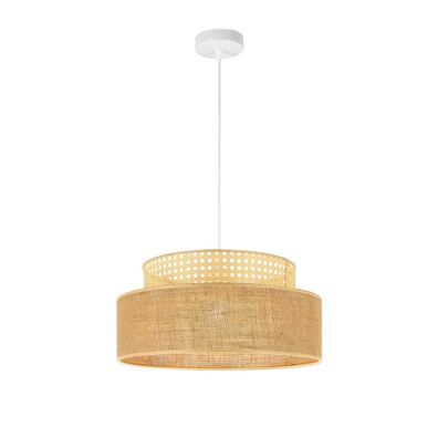 Luster na lanku BOHO 1xE27/60W/230V pr. 40 cm ratan
