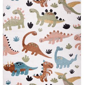 Dywany Łuszczów Detský kusový koberec Fun Dino cream - 200x290 cm