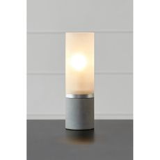 Bielo-sivá betónová stolová lampa (výška 30 cm) Molo - Markslöjd