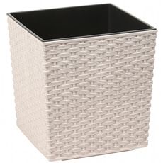 Obal na kvetináč  Juka Rattan ECO 30x30x31 cm biely