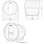 Vonkajšia sudová sauna LAHTI L - 195 x 180 cm pre 4 osoby