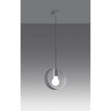 Sollux SL.1137 - Luster na lanku TITRAN 1xE27/60W/230V biela