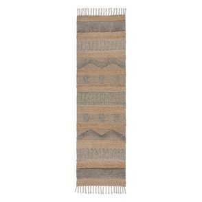 Behúň vo svetlosivej a prírodnej farbe 60x230 cm Medina – Flair Rugs