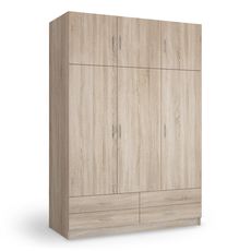 Šatníková skriňa Stella 135x194x55 - dub sonoma