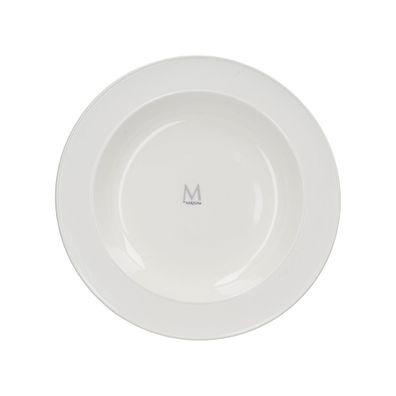 Biely porcelánový hlboký tanier Mikasa Ridget, ø 30 cm