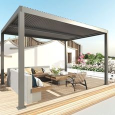 Bioklimatická záhradná pergola L46 3x3 m Antracit