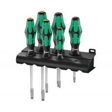 Wera 007680 Kraftform Plus Lasertip skrutkovače typ 334 SK/6 (sada 6 kusov + stojan)