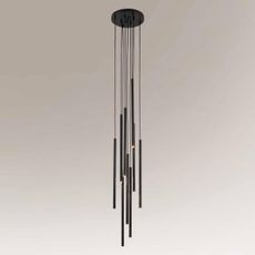 Shilo 7856 - Luster na lanku KOSAME 8xG9/10W/230V čierna