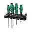 Wera 007681 Skrutkovače Kraftform Plus Lasertip typ 334/355 SK/6 (sada 6 kusov + stojan)