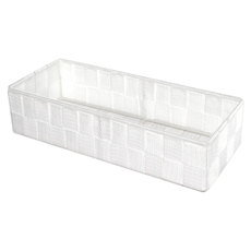 Compactor Úložný organizér do zásuvky Compactor TEX - košík L, 30 x 12 x 7 cm, biely, L
