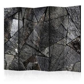 Paraván Pavement Tiles (Grey) Dekorhome 225x172 cm (5-dielny)