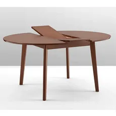 Jedálenský stôl, rozkladací, buk merlot, priemer 120 cm, ALTON