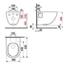 JIKA H8207160000001 - Závesné WC MIO keramika/biela