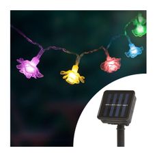 LED Solárna reťaz so senzorom 20xLED 2,3m IP44 multicolor