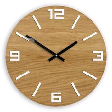 ModernClock Hodiny Arabic Wood hnedo-čierne