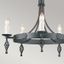 Elstead BY5-BLACK - Luster na reťazi BELFRY 5xE14/60W/230V