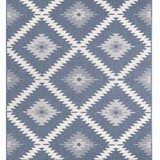 NORTHRUGS - Hanse Home koberce Kusový koberec Twin Supreme 103430 Malibu blue creme – na von aj na doma - 80x150 cm