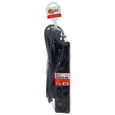 Predlžovací kábel Q-359f 5x z/u 3m čierny